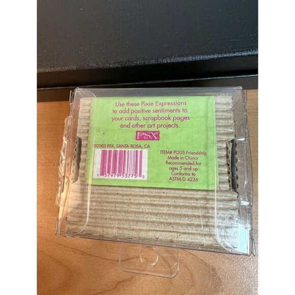 PSX Rubber Stamp Wood Best FRIEND Friendship Gift Scrapbook Cards Lot of 7 2003 - Picture 2 of 5